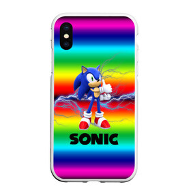 Чехол для iPhone XS Max матовый с принтом SONIC RAINBOW в городе Новоалтайск, Силикон | Область печати: задняя сторона чехла, без боковых панелей | hedgehog | metal sonic | silver | silver the hedgehog | sonic | sonic boom | sonic the hedgehog | ёж сонник | игры | соник | фильмы