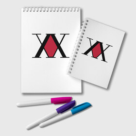 Блокнот с принтом Hunter x Hunter в городе Новоалтайск, 100% бумага | 48 листов, плотность листов — 60 г/м2, плотность картонной обложки — 250 г/м2. Листы скреплены удобной пружинной спиралью. Цвет линий — светло-серый
 | Тематика изображения на принте: alluka | anime | chrollo | gon | hisoka | hunter | hunter x hunter | hxh | japan | kalluto | killua | kurapika | lucilfer | x | аниме | гон | куроро | люцифер | мульт | охотник | х | хисока | япония