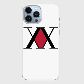 Чехол для iPhone 13 Pro Max с принтом XX посередине красное на белом в городе Новоалтайск,  |  | Тематика изображения на принте: alluka | anime | chrollo | gon | hisoka | hunter | hunter x hunter | hxh | japan | kalluto | killua | kurapika | lucilfer | x | аниме | гон | куроро | люцифер | мульт | охотник | х | хисока | япония