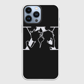Чехол для iPhone 13 Pro Max с принтом XX Гон Фрикс и Киллуа Золдик силуэт на черном в городе Новоалтайск,  |  | Тематика изображения на принте: alluka | anime | chrollo | gon | hisoka | hunter | hunter x hunter | hxh | japan | kalluto | killua | kurapika | lucilfer | x | аниме | гон | куроро | люцифер | мульт | охотник | х | хисока | япония