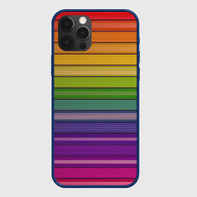 Чехол для iPhone 12 Pro с принтом Радужные линии в городе Новоалтайск, силикон | область печати: задняя сторона чехла, без боковых панелей | вертикальные линии | вертикальный рисунок | линии | радуга | цвета | яркие цвета
