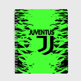 Тетрадь с принтом JUVENTUS в городе Новоалтайск, 100% бумага | 48 листов, плотность листов — 60 г/м2, плотность картонной обложки — 250 г/м2. Листы скреплены сбоку удобной пружинной спиралью. Уголки страниц и обложки скругленные. Цвет линий — светло-серый
 | Тематика изображения на принте: ac milan | calcio | cr7 | cristiano ronaldo | de ligt | dybala | federcalcio | full highlights | goals | highlights | higuain | insigne | inter milan | italia | juventus | migliori gol | napoli | partita | roma | ronaldo | serie a | stream | watch