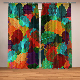 Фотошторы с принтом Abstract Autumn Leaves в городе Новоалтайск, Блэкаут (светозащита 90%) / Габардин (светозащита 40% | 2 полотна шириной по 145 см; Высота 200-300 см; Крепление: шторная лента (на крючки); | абстракция | дерево | деревья | дождь | клен | лес | листики | листочки | листья | листья дуба | листья клен | листья неон | листья тропические | оранжевая | оранжевый | осень | текстура | узор | уют