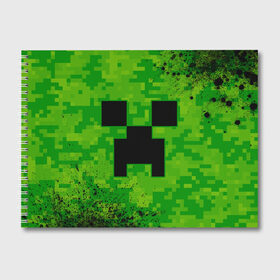 Альбом для рисования с принтом MINECRAFT МАЙНКРАФТ в городе Новоалтайск, 100% бумага
 | матовая бумага, плотность 200 мг. | Тематика изображения на принте: craft | creeper | dungeons | game | games | logo | mine | minecraft | miner | rhfan | vfqy | vfqyrhfan | zombie | данжен | зомби | игра | игры | крафт | крипер | лого | логотип | майкрафт | майн | майнкрафт | символ | скфае | ьшту | ьштускфае