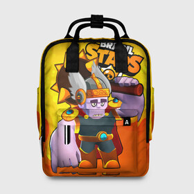 Женский рюкзак 3D с принтом Brawl Stars Фрэнк Викинг в городе Новоалтайск, 100% полиэстер | лямки с регулируемой длиной, сверху ручки, чтобы рюкзак нести как сумку. Основное отделение закрывается на молнию, как и внешний карман. Внутри два дополнительных кармана, один из которых закрывается на молнию. По бокам два дополнительных кармашка, куда поместится маленькая бутылочка
 | brawl | brawl stars | brawlstars | brawl_stars | frank | jessie | бравл | бравлстарс | фрэнк