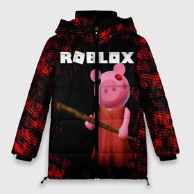 Женская зимняя куртка 3D с принтом ROBLOX PIGGY - СВИНКА ПИГГИ в городе Новоалтайск, верх — 100% полиэстер; подкладка — 100% полиэстер; утеплитель — 100% полиэстер | длина ниже бедра, силуэт Оверсайз. Есть воротник-стойка, отстегивающийся капюшон и ветрозащитная планка. 

Боковые карманы с листочкой на кнопках и внутренний карман на молнии | pig | piggy | roblox | игра | компьютерная игра | логотип | онлайн | онлайн игра | пигги | поросенок | роблакс | роблокс | свинка | свинья