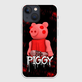Чехол для iPhone 13 mini с принтом ROBLOX PIGGY   СВИНКА ПИГГИ в городе Новоалтайск,  |  | pig | piggy | roblox | игра | компьютерная игра | логотип | онлайн | онлайн игра | пигги | поросенок | роблакс | роблокс | свинка | свинья