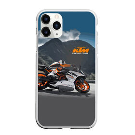 Чехол для iPhone 11 Pro матовый с принтом KTM Racing team в городе Новоалтайск, Силикон |  | clouds | ktm | motorcycle | mountains | nature | racer | racing | route | sky | team | гонщик | горы | мотоцикл | небо | облака | природа | трасса