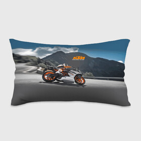 Подушка 3D антистресс с принтом KTM Racing team в городе Новоалтайск, наволочка — 100% полиэстер, наполнитель — вспененный полистирол | состоит из подушки и наволочки на молнии | clouds | ktm | motorcycle | mountains | nature | racer | racing | route | sky | team | гонщик | горы | мотоцикл | небо | облака | природа | трасса