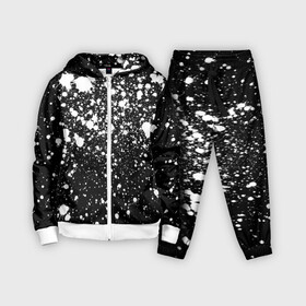Детский костюм 3D с принтом Белая краска в городе Новоалтайск,  |  | casual | pattern | snow | winter | акварельные | брызги | зима | краски | круги | крутые | мазки | маляр | модные | мужские | ночь | паттерн | популярные | пятна | пятнистый | снег | снегопад | снежинки | текстура