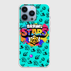 Чехол для iPhone 13 Pro с принтом Brawl Stars в городе Новоалтайск,  |  | brawl stars | game | акварель | бравл старс | брызги | игра | краска | леон | персонажи | радуга | разводы | разноцветный