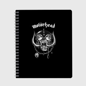 Тетрадь с принтом Motorhead в городе Новоалтайск, 100% бумага | 48 листов, плотность листов — 60 г/м2, плотность картонной обложки — 250 г/м2. Листы скреплены сбоку удобной пружинной спиралью. Уголки страниц и обложки скругленные. Цвет линий — светло-серый
 | motorhead | альтернативный рок | металл | моторхед | рок | тяжелая музыка