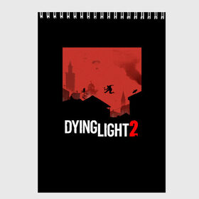 Скетчбук с принтом Dying Light 2 в городе Новоалтайск, 100% бумага
 | 48 листов, плотность листов — 100 г/м2, плотность картонной обложки — 250 г/м2. Листы скреплены сверху удобной пружинной спиралью | 2 | 2021 | dying light | light | logo | techland | игра | красный | кровь | лого | логотип