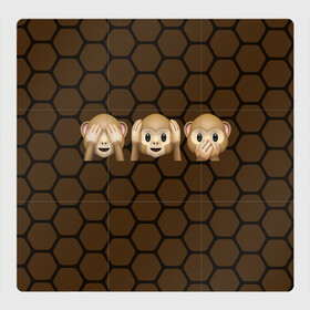 Магнитный плакат 3Х3 с принтом Emoji в городе Новоалтайск, Полимерный материал с магнитным слоем | 9 деталей размером 9*9 см | Тематика изображения на принте: school | игры | пенал | прикольный пенал | смайлы | школа | школьный пенал | эмодзи