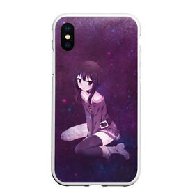 Чехол для iPhone XS Max матовый с принтом Megumin в городе Новоалтайск, Силикон | Область печати: задняя сторона чехла, без боковых панелей | konosuba | megumin | аниме | мегумин | этот замечательный мир