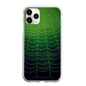 Чехол для iPhone 11 Pro Max матовый с принтом Паутина в лесу в городе Новоалтайск, Силикон |  | бусины | зеленый | капли | капли воды | лестница | паутина | раса