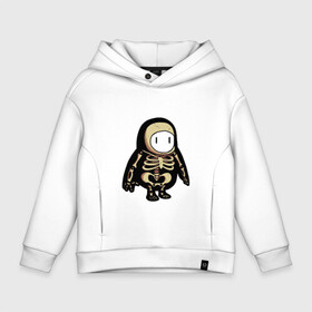 Детское худи Oversize хлопок с принтом fall guys skeleton в городе Новоалтайск, френч-терри — 70% хлопок, 30% полиэстер. Мягкий теплый начес внутри —100% хлопок | боковые карманы, эластичные манжеты и нижняя кромка, капюшон на магнитной кнопке | Тематика изображения на принте: baby blue | big bad wolf | champ | chicken | chilly | crown | dizzy heights | door dash | dots | fruit chute | full body | gate crash | hit parade | hunter | mallard | ninja | pirate | see saw | slime climb | the whirlygig | tip toe | topsy | 