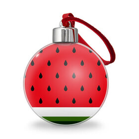 Ёлочный шар с принтом АРБУЗ в городе Новоалтайск, Пластик | Диаметр: 77 мм | food | fruit | pattern | vegan | vegetables | vegetarian | арбуз | веган | вегетарианство | еда | лето | овощи | паттерн | фрукты | яркие