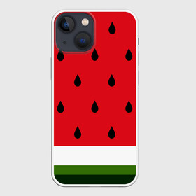 Чехол для iPhone 13 mini с принтом АРБУЗ в городе Новоалтайск,  |  | food | fruit | pattern | vegan | vegetables | vegetarian | арбуз | веган | вегетарианство | еда | лето | овощи | паттерн | фрукты | яркие