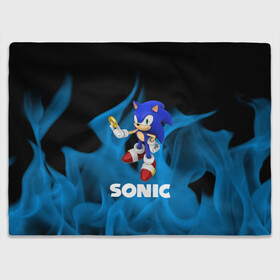 Плед 3D с принтом SONIC в городе Новоалтайск, 100% полиэстер | закругленные углы, все края обработаны. Ткань не мнется и не растягивается | hedgehog | metal sonic | silver | silver the hedgehog | sonic | sonic boom | sonic the hedgehog | ёж сонник | игры | соник | фильмы