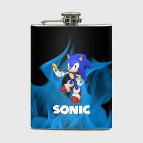 Фляга с принтом SONIC в городе Новоалтайск, металлический корпус | емкость 0,22 л, размер 125 х 94 мм. Виниловая наклейка запечатывается полностью | Тематика изображения на принте: hedgehog | metal sonic | silver | silver the hedgehog | sonic | sonic boom | sonic the hedgehog | ёж сонник | игры | соник | фильмы