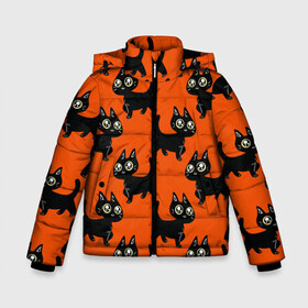 Зимняя куртка для мальчиков 3D с принтом HALLOWEEN CATS в городе Новоалтайск, ткань верха — 100% полиэстер; подклад — 100% полиэстер, утеплитель — 100% полиэстер | длина ниже бедра, удлиненная спинка, воротник стойка и отстегивающийся капюшон. Есть боковые карманы с листочкой на кнопках, утяжки по низу изделия и внутренний карман на молнии. 

Предусмотрены светоотражающий принт на спинке, радужный светоотражающий элемент на пуллере молнии и на резинке для утяжки | animal | cat | cute | pet | животное | кавай | киса | кот | котэ | милое | хэллоуин
