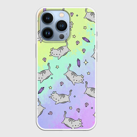 Чехол для iPhone 13 Pro с принтом КАВАЙНЫЕ КОТИКИ в городе Новоалтайск,  |  | Тематика изображения на принте: animal | cat | cute | pet | аниме | животное | кавай | киса | кот | котэ | милое