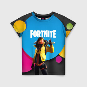 Детская футболка 3D с принтом FORTNITE в городе Новоалтайск, 100% гипоаллергенный полиэфир | прямой крой, круглый вырез горловины, длина до линии бедер, чуть спущенное плечо, ткань немного тянется | 2019 | battle royale | chapter 2 | epic games | fortnite | game | season x | zombie | зомби | фортнайт
