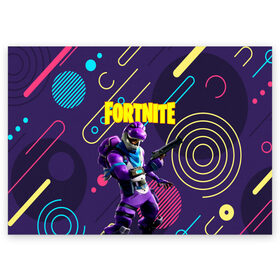 Поздравительная открытка с принтом FORTNITE в городе Новоалтайск, 100% бумага | плотность бумаги 280 г/м2, матовая, на обратной стороне линовка и место для марки
 | 2019 | battle royale | chapter 2 | epic games | fortnite | game | season x | zombie | зомби | фортнайт