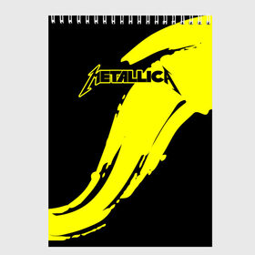 Скетчбук с принтом Metallica в городе Новоалтайск, 100% бумага
 | 48 листов, плотность листов — 100 г/м2, плотность картонной обложки — 250 г/м2. Листы скреплены сверху удобной пружинной спиралью | album | black | concert | heavy | kirk | metal | metallica | music | rock | tolls | джеймс хэтфилд | кирк хэмметт | клифф бёртон | ларс ульрих | метал | металлика | трэш