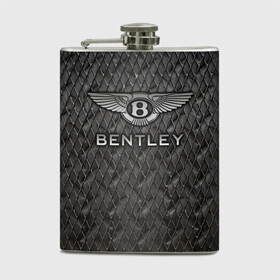 Фляга с принтом Bentley в городе Новоалтайск, металлический корпус | емкость 0,22 л, размер 125 х 94 мм. Виниловая наклейка запечатывается полностью | bentayga | bentley flying spur | cayenne | continental gt | doug demuro | бентли | внедорожник | тайкан | тест драйв | турбо