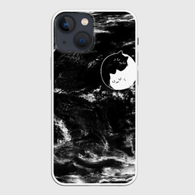 Чехол для iPhone 13 mini с принтом ИНЬ И МЯУ в городе Новоалтайск,  |  | animal | cat | cute | pet | животное | кавай | киса | кот | котэ | милое
