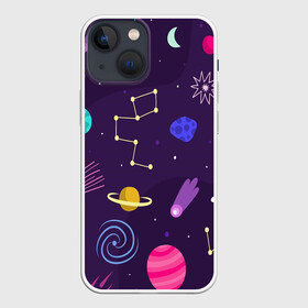 Чехол для iPhone 13 mini с принтом Космический пейзаж в городе Новоалтайск,  |  | Тематика изображения на принте: космос | неоновые | пейзажи | планеты