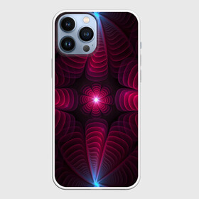 Чехол для iPhone 13 Pro Max с принтом Инопланетные цветы в городе Новоалтайск,  |  | Тематика изображения на принте: красный | свет | синий | сияние | цветы