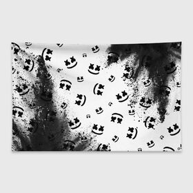 Флаг-баннер с принтом MARSHMELLO МАРШМЕЛЛОУ в городе Новоалтайск, 100% полиэстер | размер 67 х 109 см, плотность ткани — 95 г/м2; по краям флага есть четыре люверса для крепления | face | logo | marsh | marshmallow | marshmello | marshmelo | mello | smile | лицо | лого | маршмеллов | маршмеллоу | маршмеллу | маршмело | маршмелов | маршмелоу | маска | музыка | рожица | символ | смайл | улыбка