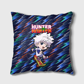 Подушка 3D с принтом Киллуа Hunter x Hunter в городе Новоалтайск, наволочка – 100% полиэстер, наполнитель – холлофайбер (легкий наполнитель, не вызывает аллергию). | состоит из подушки и наволочки. Наволочка на молнии, легко снимается для стирки | anime | hunter | hunter x hunter | killua | zoldyck | аниме | зодиак | охотник | охотники