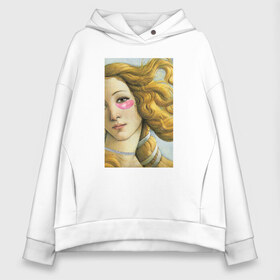 Женское худи Oversize хлопок с принтом The Birth of Venus в городе Новоалтайск, френч-терри — 70% хлопок, 30% полиэстер. Мягкий теплый начес внутри —100% хлопок | боковые карманы, эластичные манжеты и нижняя кромка, капюшон на магнитной кнопке | art | birth | botticelli | choker | eye | lashes | makeup | patch | sandro | venus | боттичелли | венера | венеры | глаза | живопись | жизнь | искусство | макияж | патчи | ресницы | рождение | сандро | чокер
