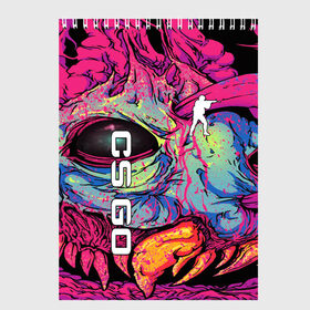 Скетчбук с принтом CS HYPER BEAST в городе Новоалтайск, 100% бумага
 | 48 листов, плотность листов — 100 г/м2, плотность картонной обложки — 250 г/м2. Листы скреплены сверху удобной пружинной спиралью | awp | counter strike | cs go | cs go global offensive | hyper beast | skin cs | team cs | команды cs | скины оружия | скоростной зверь | хайпер бист