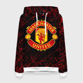 Женская толстовка 3D с принтом MANCHESTER UNITED. в городе Новоалтайск, 100% полиэстер  | двухслойный капюшон со шнурком для регулировки, мягкие манжеты на рукавах и по низу толстовки, спереди карман-кенгуру с мягким внутренним слоем. | fc | football | football club | manchester united | sport | английский профессиональный футбольный клуб | манчестер юнайтед | спорт | уефа | униформа | фирменные цвета | фк | футбол | футбольный клуб