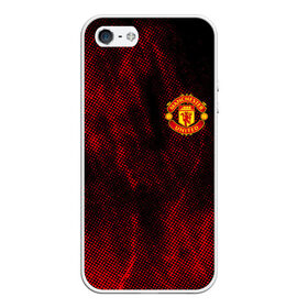 Чехол для iPhone 5/5S матовый с принтом MANCHESTER UNITED. в городе Новоалтайск, Силикон | Область печати: задняя сторона чехла, без боковых панелей | Тематика изображения на принте: fc | football | football club | manchester united | sport | английский профессиональный футбольный клуб | манчестер юнайтед | спорт | уефа | униформа | фирменные цвета | фк | футбол | футбольный клуб
