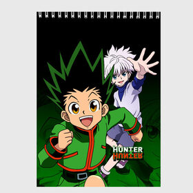 Скетчбук с принтом Hunter x Hunter в городе Новоалтайск, 100% бумага
 | 48 листов, плотность листов — 100 г/м2, плотность картонной обложки — 250 г/м2. Листы скреплены сверху удобной пружинной спиралью | anime | hunter x hunter | аниме | гон фрикс | манга | охотник х охотник | хантер хантер | хантеры