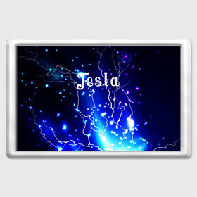 Магнит 45*70 с принтом TESLA в городе Новоалтайск, Пластик | Размер: 78*52 мм; Размер печати: 70*45 | Тематика изображения на принте: flash | lightning | neon | tesla | вспышка | гроза | зарядка | знаменитые | инженер | исторические | история | катушка | личность | молния | наука | неоновый | огонь | паутина | свет | светящиеся | сияние | тесла