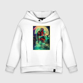 Детское худи Oversize хлопок с принтом Destiny в городе Новоалтайск, френч-терри — 70% хлопок, 30% полиэстер. Мягкий теплый начес внутри —100% хлопок | боковые карманы, эластичные манжеты и нижняя кромка, капюшон на магнитной кнопке | Тематика изображения на принте: destiny | games | игры