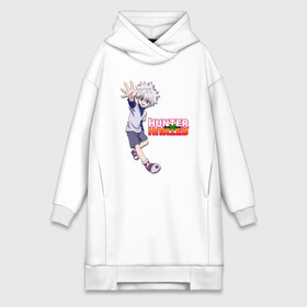 Платье-худи хлопок с принтом Киллуа Hunter x Hunter в городе Новоалтайск,  |  | anime | hunter | hunter x hunter | killua | zoldyck | аниме | зодиак | охотник | охотники