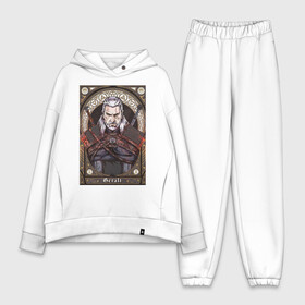 Женский костюм хлопок Oversize с принтом The Witcher, Geralt, Ведьмак, в городе Новоалтайск,  |  | geralt | the witcher | ведьмак | геральт.