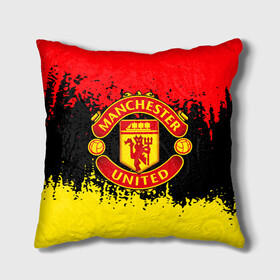 Подушка 3D с принтом MANCHESTER UNITED. в городе Новоалтайск, наволочка – 100% полиэстер, наполнитель – холлофайбер (легкий наполнитель, не вызывает аллергию). | состоит из подушки и наволочки. Наволочка на молнии, легко снимается для стирки | fc | football | football club | manchester united | sport | английский профессиональный футбольный клуб | манчестер юнайтед | спорт | уефа | униформа | фирменные цвета | фк | футбол | футбольный клуб