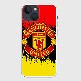Чехол для iPhone 13 mini с принтом MANCHESTER UNITED. в городе Новоалтайск,  |  | fc | football | football club | manchester united | sport | английский профессиональный футбольный клуб | манчестер юнайтед | спорт | уефа | униформа | фирменные цвета | фк | футбол | футбольный клуб