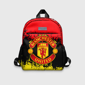 Детский рюкзак 3D с принтом MANCHESTER UNITED. в городе Новоалтайск, 100% полиэстер | лямки с регулируемой длиной, сверху петелька, чтобы рюкзак можно было повесить на вешалку. Основное отделение закрывается на молнию, как и внешний карман. Внутри дополнительный карман. По бокам два дополнительных кармашка | fc | football | football club | manchester united | sport | английский профессиональный футбольный клуб | манчестер юнайтед | спорт | уефа | униформа | фирменные цвета | фк | футбол | футбольный клуб