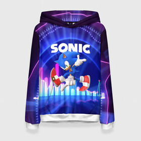 Женская толстовка 3D с принтом SONIC / СОНИК в городе Новоалтайск, 100% полиэстер  | двухслойный капюшон со шнурком для регулировки, мягкие манжеты на рукавах и по низу толстовки, спереди карман-кенгуру с мягким внутренним слоем. | hedgehog | metal sonic | silver | silver the hedgehog | sonic | sonic boom | sonic the hedgehog | ёж сонник | игры | соник | фильмы