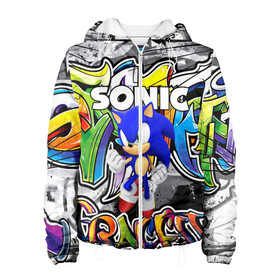 Женская куртка 3D с принтом SONIC / СОНИК в городе Новоалтайск, ткань верха — 100% полиэстер, подклад — флис | прямой крой, подол и капюшон оформлены резинкой с фиксаторами, два кармана без застежек по бокам, один большой потайной карман на груди. Карман на груди застегивается на липучку | hedgehog | metal sonic | silver | silver the hedgehog | sonic | sonic boom | sonic the hedgehog | ёж сонник | игры | соник | фильмы